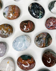 OCEAN JASPER PALM STONE - 33 bday, 444 sale, Black Friday sale, emotional support, end of year sale, holiday sale, new year sale, ocean jasper, palm, palm stone, palmstone, polished, spring equinox - The Mineral Maven