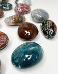 OCEAN JASPER PALM STONE - 33 bday, 444 sale, Black Friday sale, emotional support, end of year sale, holiday sale, new year sale, ocean jasper, palm, palm stone, palmstone, polished, spring equinox - The Mineral Maven