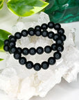 ONYX (MATTE) 10mm - HANDMADE CRYSTAL BRACELET - 10 Dec Inventory, 10mm, black, black onyx, bracelet, bracelet inventory check, crystal bracelet, earth, focus gift bundle, handmade bracelet, jewelry, June 2025 inventory check, Leo, market bracelet, onyx, Scorpio Season, Wearable - The Mineral Maven