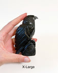 ONYX RAVEN - black onyx, crow, crystal critter, new critter drop, onyx, polished, polished stone, raven - The Mineral Maven