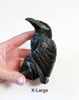 ONYX RAVEN - black onyx, crow, crystal critter, new critter drop, onyx, polished, polished stone, raven - The Mineral Maven