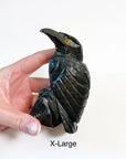 ONYX RAVEN - black onyx, crow, crystal critter, new critter drop, onyx, polished, polished stone, raven - The Mineral Maven