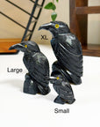ONYX RAVEN - black onyx, crow, crystal critter, new critter drop, onyx, polished, polished stone, raven - The Mineral Maven