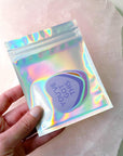 OOPS HEART STICKER 4-PACK *DISCOUNTED* - Black Friday sale, energy tool, heart sticker, merch, sticker, valentines vibes - The Mineral Maven