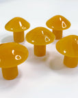 ORANGE CALCITE MUSHROOM - 33 bday, calcite, crystal mushroom, holiday sale, mushroom, new year new crystals, orange calcite, polished stone - The Mineral Maven