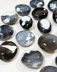 ORCA AGATE PALM STONE - Agate, blue agate, blue carnelian agate, orca agate, palm, palm stone, palmstone, recently added, spring collection - The Mineral Maven
