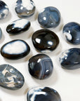 ORCA AGATE PALM STONE - Agate, blue agate, blue carnelian agate, orca agate, palm, palm stone, palmstone, recently added, spring collection - The Mineral Maven