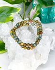 OWYHEE PICTURE JASPER 6mm - HANDMADE CRYSTAL BRACELET - 6mm, Aquarius, bracelet, crystal bracelet, earth, fall-o-ween, fall-o-ween bracelets, handmade bracelet, jasper, jewelry, Leo, market bracelet, owyhee picture jasper, picture jasper, recently added, Wearable - The Mineral Maven