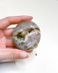 PICK YOUR OWN: 8TH VEIN OCEAN JASPER PALM STONE (1ST QUALITY) - 8th vein, Black Friday sale, ocean jasper, palm stone, palmstone - The Mineral Maven