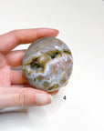 PICK YOUR OWN: 8TH VEIN OCEAN JASPER PALM STONE (1ST QUALITY) - 8th vein, Black Friday sale, ocean jasper, palm stone, palmstone - The Mineral Maven