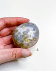 PICK YOUR OWN: 8TH VEIN OCEAN JASPER PALM STONE (1ST QUALITY) - 8th vein, Black Friday sale, ocean jasper, palm stone, palmstone - The Mineral Maven