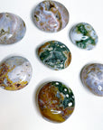 PICK YOUR OWN: 8TH VEIN OCEAN JASPER PALM STONE (1ST QUALITY) - 8th vein, Black Friday sale, ocean jasper, palm stone, palmstone - The Mineral Maven