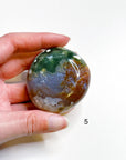 PICK YOUR OWN: 8TH VEIN OCEAN JASPER PALM STONE (1ST QUALITY) - 8th vein, Black Friday sale, ocean jasper, palm stone, palmstone - The Mineral Maven