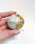 PICK YOUR OWN: 8TH VEIN OCEAN JASPER PALM STONE (1ST QUALITY) - 8th vein, Black Friday sale, ocean jasper, palm stone, palmstone - The Mineral Maven