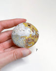 PICK YOUR OWN: 8TH VEIN OCEAN JASPER PALM STONE (1ST QUALITY) - 8th vein, Black Friday sale, ocean jasper, palm stone, palmstone - The Mineral Maven