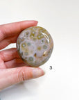 PICK YOUR OWN: 8TH VEIN OCEAN JASPER PALM STONE (1ST QUALITY) - 8th vein, Black Friday sale, ocean jasper, palm stone, palmstone - The Mineral Maven