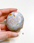 PICK YOUR OWN: 8TH VEIN OCEAN JASPER PALM STONE (1ST QUALITY) - 8th vein, Black Friday sale, ocean jasper, palm stone, palmstone - The Mineral Maven
