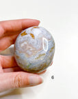 PICK YOUR OWN: 8TH VEIN OCEAN JASPER PALM STONE (1ST QUALITY) - 8th vein, Black Friday sale, ocean jasper, palm stone, palmstone - The Mineral Maven