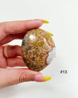 PICK YOUR OWN: 8TH VEIN OCEAN JASPER PALM STONE (EXTRA GRADE) - 8th vein, Black Friday sale, emotional support, ocean jasper, palm stone, palmstone, tucson update - The Mineral Maven