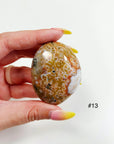 PICK YOUR OWN: 8TH VEIN OCEAN JASPER PALM STONE (EXTRA GRADE) - 8th vein, Black Friday sale, emotional support, ocean jasper, palm stone, palmstone, tucson update - The Mineral Maven