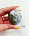 PICK YOUR OWN: 8TH VEIN OCEAN JASPER PALM STONE (EXTRA GRADE) - 8th vein, Black Friday sale, emotional support, ocean jasper, palm stone, palmstone, tucson update - The Mineral Maven