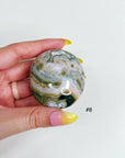 PICK YOUR OWN: 8TH VEIN OCEAN JASPER PALM STONE (EXTRA GRADE) - 8th vein, Black Friday sale, emotional support, ocean jasper, palm stone, palmstone, tucson update - The Mineral Maven
