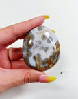 PICK YOUR OWN: 8TH VEIN OCEAN JASPER PALM STONE (EXTRA GRADE) - 8th vein, Black Friday sale, emotional support, ocean jasper, palm stone, palmstone, tucson update - The Mineral Maven