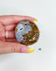 PICK YOUR OWN: 8TH VEIN OCEAN JASPER PALM STONE (EXTRA GRADE) - 8th vein, Black Friday sale, emotional support, ocean jasper, palm stone, palmstone, tucson update - The Mineral Maven