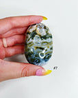 PICK YOUR OWN: 8TH VEIN OCEAN JASPER PALM STONE (EXTRA GRADE) - 8th vein, Black Friday sale, emotional support, ocean jasper, palm stone, palmstone, tucson update - The Mineral Maven