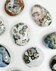 PICK YOUR OWN: 8TH VEIN OCEAN JASPER PALM STONE (EXTRA GRADE) - 8th vein, Black Friday sale, emotional support, ocean jasper, palm stone, palmstone, tucson update - The Mineral Maven