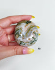 PICK YOUR OWN: 8TH VEIN OCEAN JASPER PALM STONE (EXTRA GRADE) - 8th vein, Black Friday sale, emotional support, ocean jasper, palm stone, palmstone, tucson update - The Mineral Maven