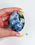 PICK YOUR OWN: 8TH VEIN OCEAN JASPER PALM STONE (EXTRA GRADE) - 8th vein, Black Friday sale, emotional support, ocean jasper, palm stone, palmstone, tucson update - The Mineral Maven