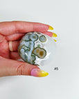 PICK YOUR OWN: 8TH VEIN OCEAN JASPER PALM STONE (EXTRA GRADE) - 8th vein, Black Friday sale, emotional support, ocean jasper, palm stone, palmstone, tucson update - The Mineral Maven