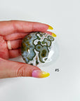 PICK YOUR OWN: 8TH VEIN OCEAN JASPER PALM STONE (EXTRA GRADE) - 8th vein, Black Friday sale, emotional support, ocean jasper, palm stone, palmstone, tucson update - The Mineral Maven