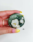 PICK YOUR OWN: 8TH VEIN OCEAN JASPER PALM STONE (EXTRA GRADE) - 8th vein, Black Friday sale, emotional support, ocean jasper, palm stone, palmstone, tucson update - The Mineral Maven