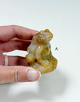 PICK YOUR OWN: CHALCEDONY JASPER SITTING FROG - 6th anniversary, chalcedony jasper, crystal critter, crystal frog, frog, sitting frog - The Mineral Maven