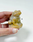 PICK YOUR OWN: CHALCEDONY JASPER SITTING FROG - 6th anniversary, chalcedony jasper, crystal critter, crystal frog, frog, sitting frog - The Mineral Maven
