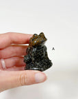PICK YOUR OWN: CRYSTAL SITTING FROG - 6th anniversary, crystal critter, crystal frog, frog, green aventurine, leopard jasper, leopardskin jasper, obsidian, quartz, red jasper, rose quartz, sitting frog, sodalite - The Mineral Maven