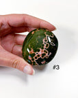 PICK YOUR OWN: KABAMBY OCEAN JASPER PALM STONE (1st QUALITY) - Black Friday sale, emotional support, kabamby, kabamby ocean jasper, north carolina gem show, ocean jasper, palm stone, palmstone - The Mineral Maven