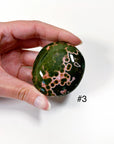 PICK YOUR OWN: KABAMBY OCEAN JASPER PALM STONE (1st QUALITY) - Black Friday sale, emotional support, kabamby, kabamby ocean jasper, north carolina gem show, ocean jasper, palm stone, palmstone - The Mineral Maven