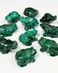 PICK YOUR OWN: MALACHITE FROG - 6th anniversary, crystal critter, crystal frog, frog, malachite, medium frog, polished, polished stone - The Mineral Maven