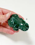 PICK YOUR OWN: MALACHITE FROG - 6th anniversary, crystal critter, crystal frog, frog, malachite, medium frog, polished, polished stone - The Mineral Maven