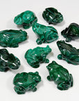 PICK YOUR OWN: MALACHITE FROG - 6th anniversary, crystal critter, crystal frog, frog, malachite, medium frog, polished, polished stone - The Mineral Maven