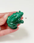 PICK YOUR OWN: MALACHITE FROG - 6th anniversary, crystal critter, crystal frog, frog, malachite, medium frog, polished, polished stone - The Mineral Maven