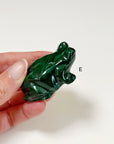 PICK YOUR OWN: MALACHITE FROG - 6th anniversary, crystal critter, crystal frog, frog, malachite, medium frog, polished, polished stone - The Mineral Maven