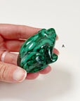 PICK YOUR OWN: MALACHITE FROG - 6th anniversary, crystal critter, crystal frog, frog, malachite, medium frog, polished, polished stone - The Mineral Maven