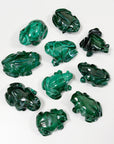 PICK YOUR OWN: MALACHITE FROG - 6th anniversary, crystal critter, crystal frog, frog, malachite, medium frog, polished, polished stone - The Mineral Maven