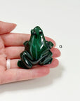PICK YOUR OWN: MALACHITE FROG - 6th anniversary, crystal critter, crystal frog, frog, malachite, medium frog, polished, polished stone - The Mineral Maven