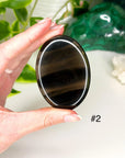 PICK YOUR OWN: MIDNIGHT LACE OBSIDIAN PALM STONE - Black Friday sale, end of year sale, holiday sale, mercury rx, midnight lace obsidian, obsidian, palm, palm stone, palmstone, Scorpio Season - The Mineral Maven