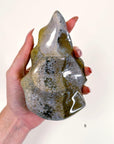 PICK YOUR OWN: OCEAN JASPER FLAMES - 33 bday, 444 sale, Black Friday sale, emotional support, flame, holiday sale, new year sale, ocean jasper, ocean jasper flame, one of a kind - The Mineral Maven